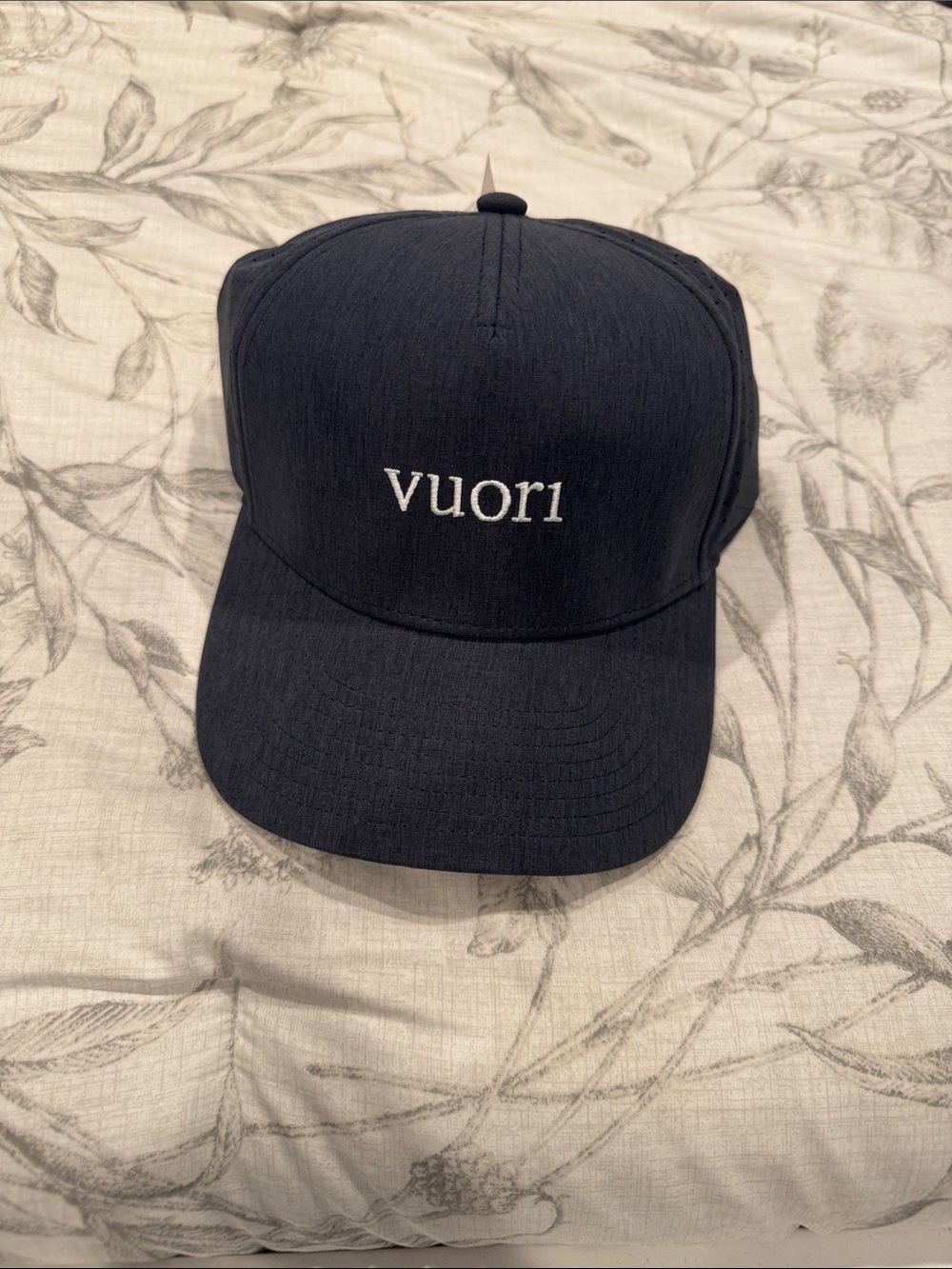 Vuori Dark Navy Embroidered Logo Cap